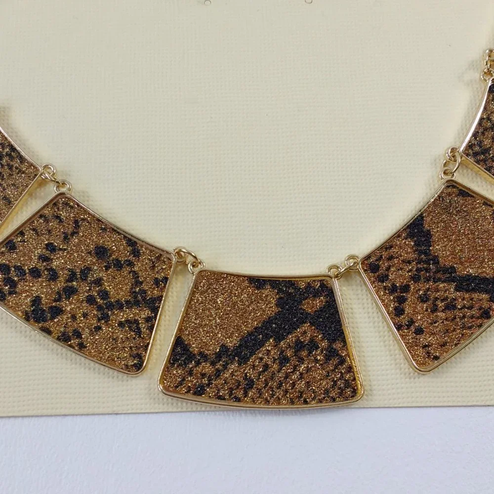 Sophia & Kate Animal Print Necklace & Earrings